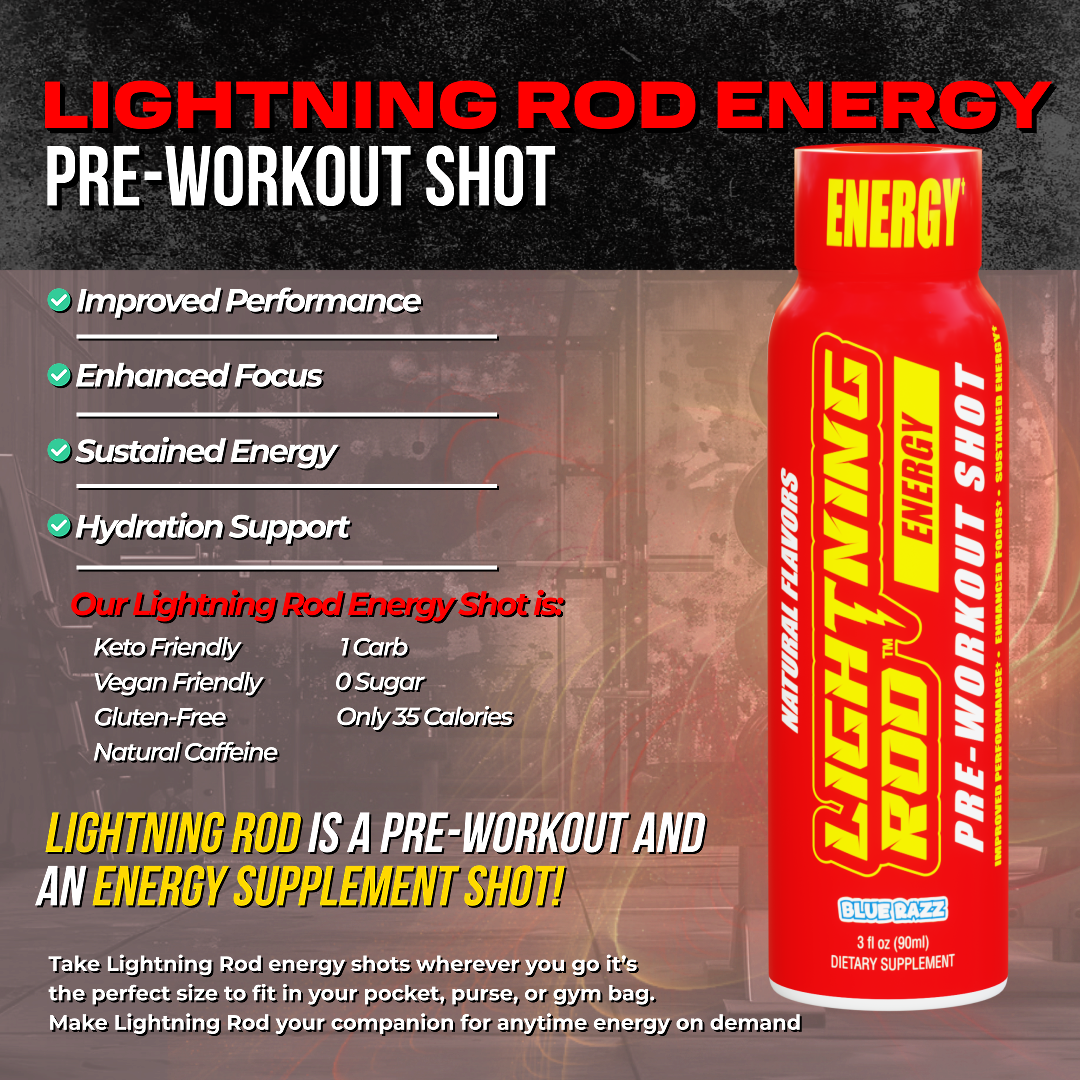 Wholesale - Lightning Rod Energy Pre Workout Shot Case (48 Units)